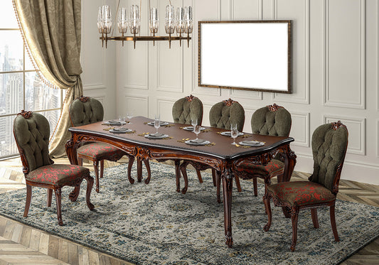 Royal Look Handcarved Luxury Dining Table Set