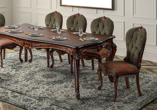 Royal Look Handcarved Luxury Dining Table Set