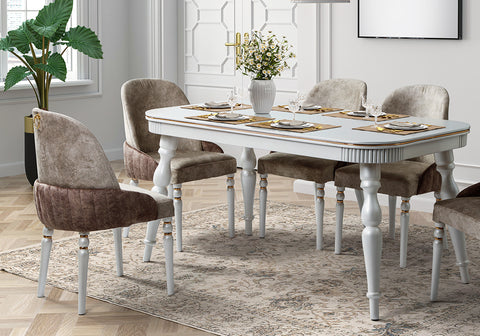 Luxury Artisan Handcrafted Dining Table Set