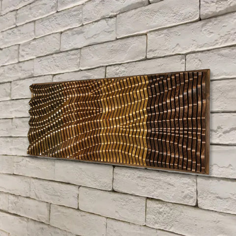 Unique Sound Pattern Art Wood Decor