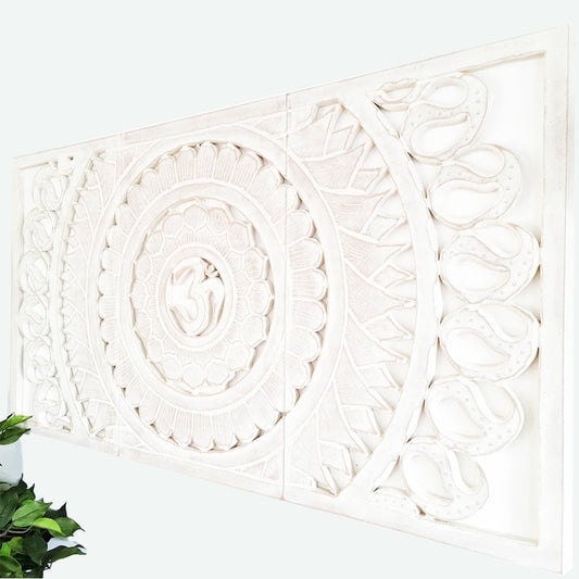 Royal Handcrafted Mandala Art Teakwood Wall Decor