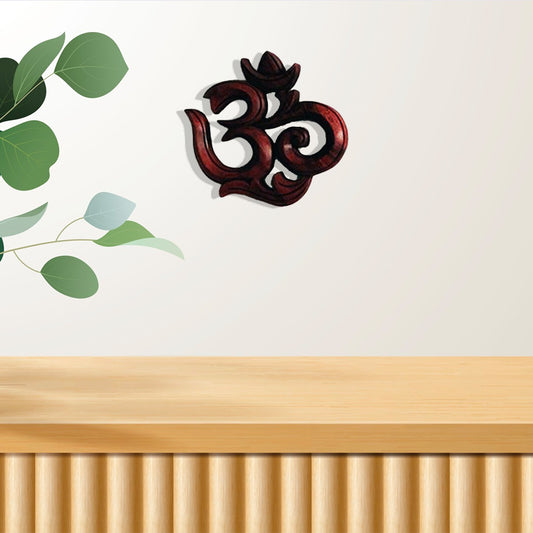 Spiritual Om Design Wooden Wall Art