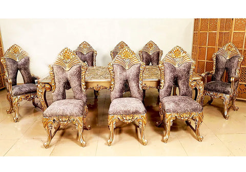 Royal and Luxurious Handmade Dining Table Set