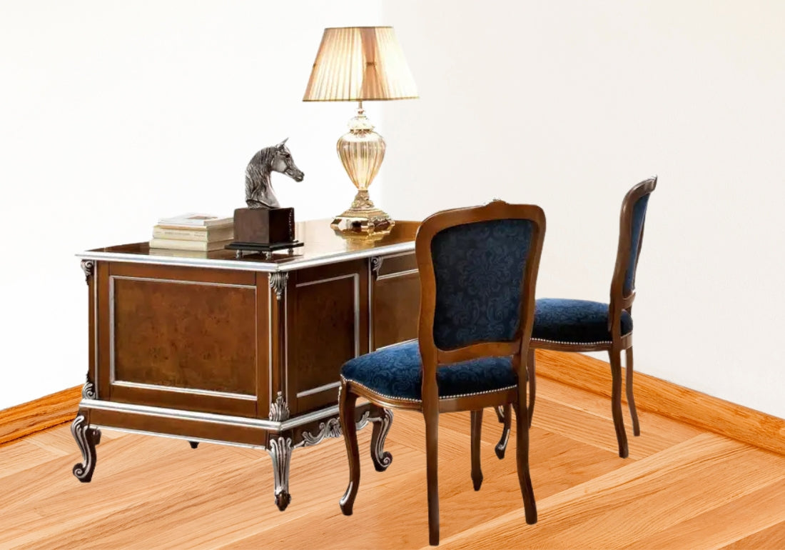 Classic Teak Wooden Hand Crafted Office Desk