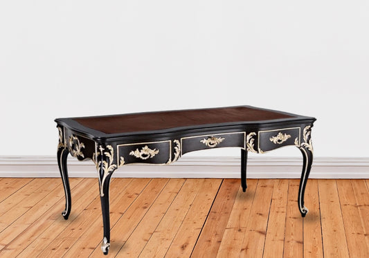 Exquisite Wooden Carved Office Table