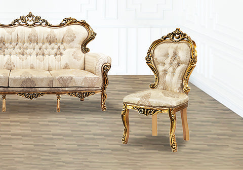 Royal and Luxury Handcrafted Wooden Sofa Set