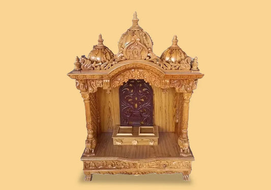 Beautiful Hand Carved Teakwood Temple