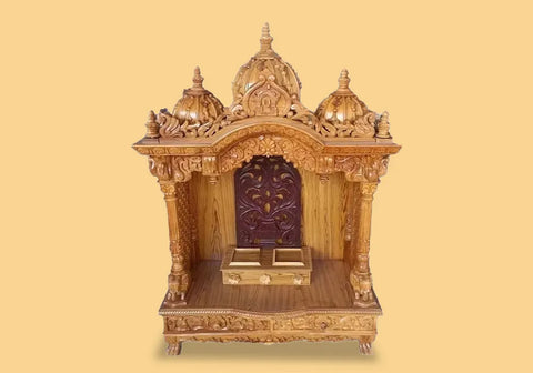 Beautiful Hand Carved Teakwood Temple