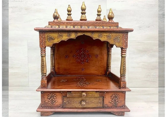 Elite Hand Carved Teak Wooden Temple