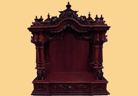 Luxurious European Teak Wooden Temple