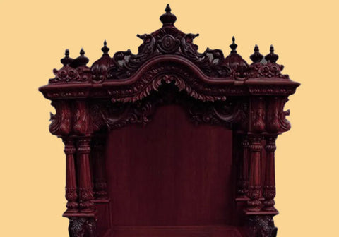 Luxurious European Teak Wooden Temple