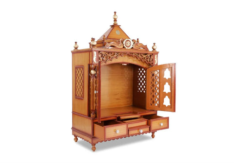 Beautiful Hand Carved Teak Wooden Temple