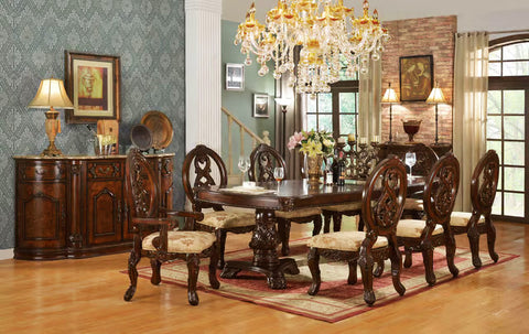 Luxury Exquisite Traditional Dining Table Set