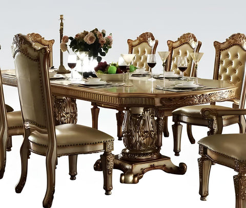 Luxury Pedestal Dining Table Set