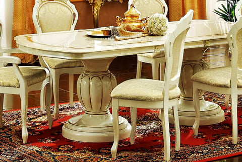 Italian Luxury Classic Dining Table Set