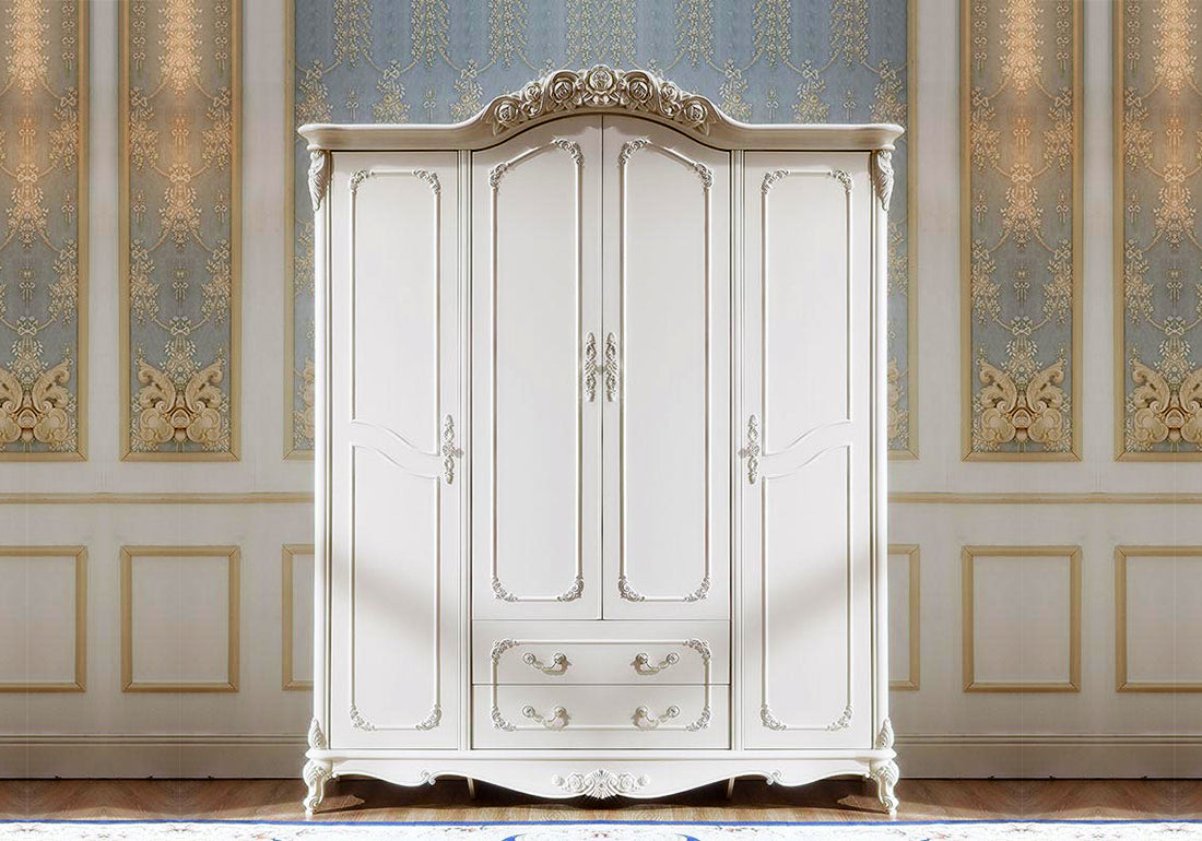 Luxury European Style Hand Carving wardrobe