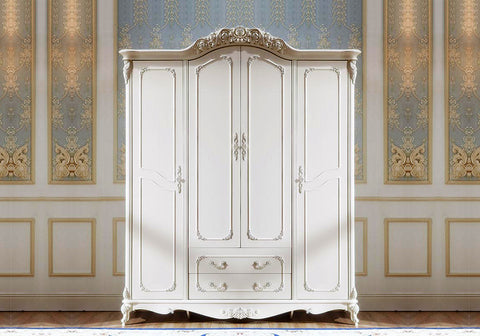 Luxury European Style Hand Carving wardrobe